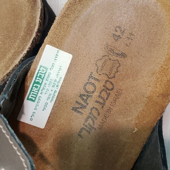 Naot Womens Ashley Copper Leather Strap Wedge Sandals shoes sz 42/11 - Picture 13 of 14